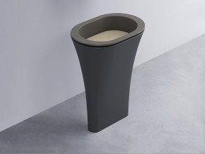 AMLA65-FN+AMPILO-AV+AMCOLO-BA Раковина Amedeo Ovale отдельностоящая cielo Enjoy + Amedeo