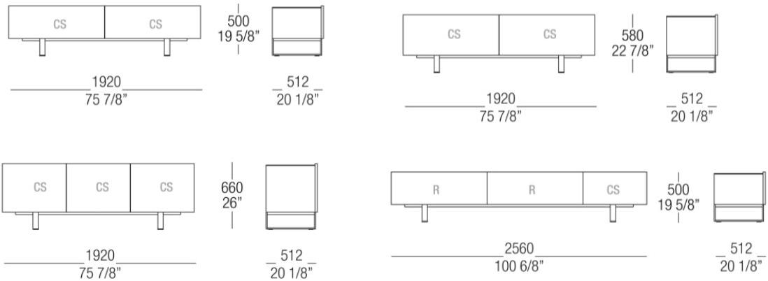 MisuraEmme Буфет из лакированного дерева с ящиками Atelier sun-id-1512963 - Вид №6