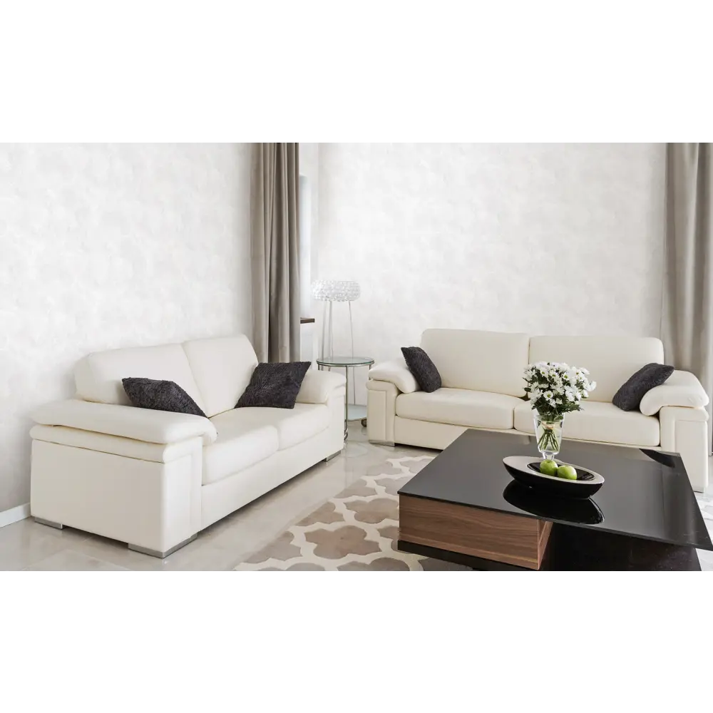 Флизелиновые обои Renowa Aldo - белые с текстурой горячего тиснения 89384205 STLM-1522443 - Вид №4