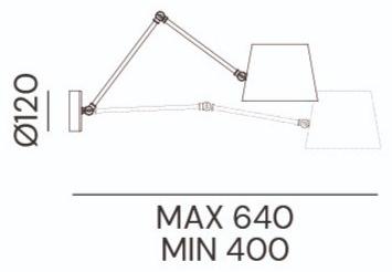 Il Fanale Регулируемый металлический бра с гибким кронштейном Reporter 271.05.of - Вид №2