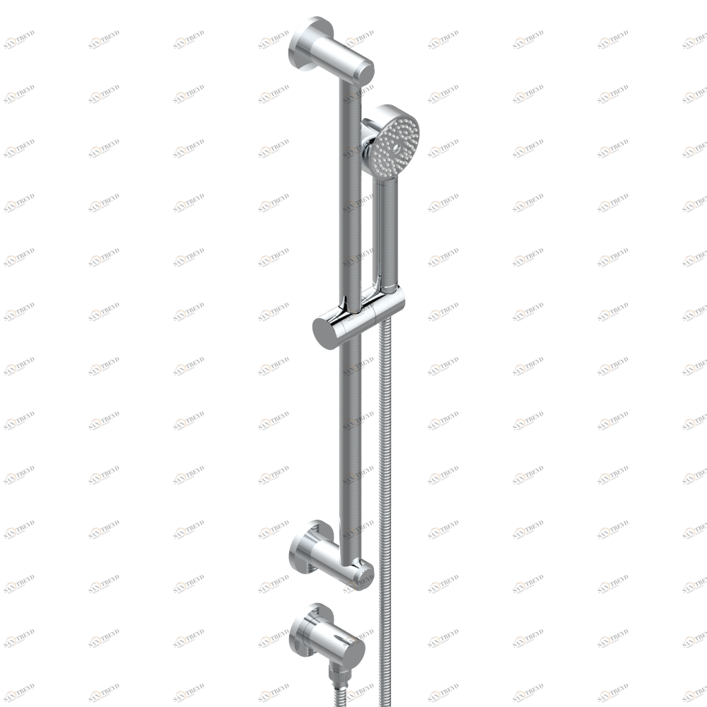 U8A-58 Душ ручной стильный встраиваемый в стену, 60 cм штанга, шланг, крючок и патрубок для душа Thg-paris Wedding Хром U8A 58  A02 CAT.A