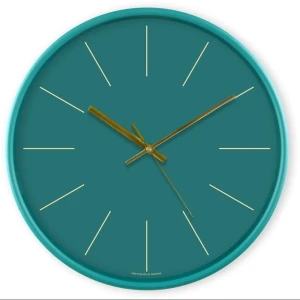 Часы настенные Troykatime Гламур круглые пластик цвет синий бесшумные ø31 см