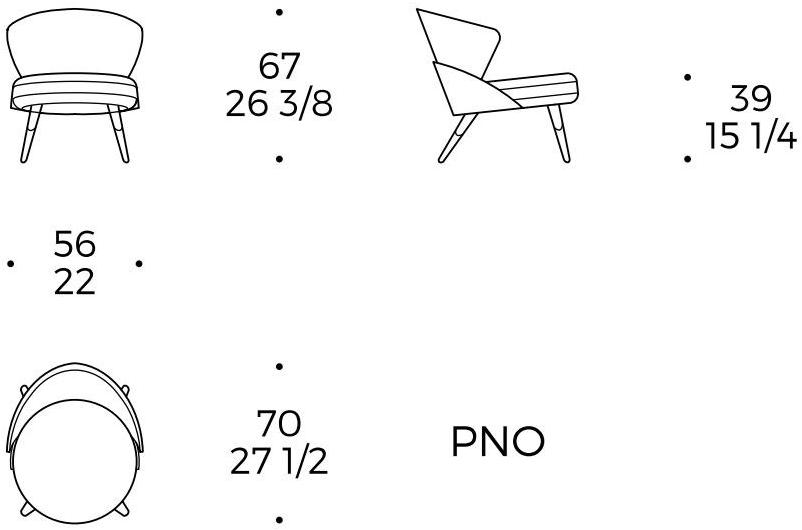 Liu Jo Living Collection Кресло с тканевой обивкой Urban fan Lsp - Вид №5