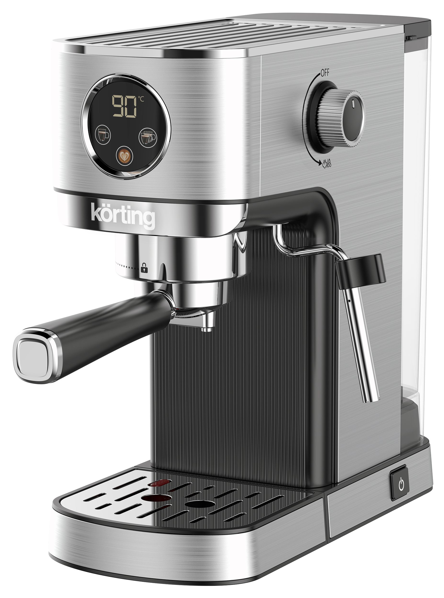 9158046 Кофеварка рожковая Korting KCM 1001 EX серый STDN-0145992