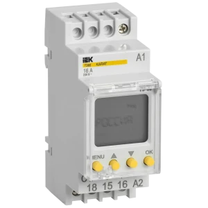 Таймер цифровой Iek ТЭ80 230 В 16 А на DIN-рейку Karat