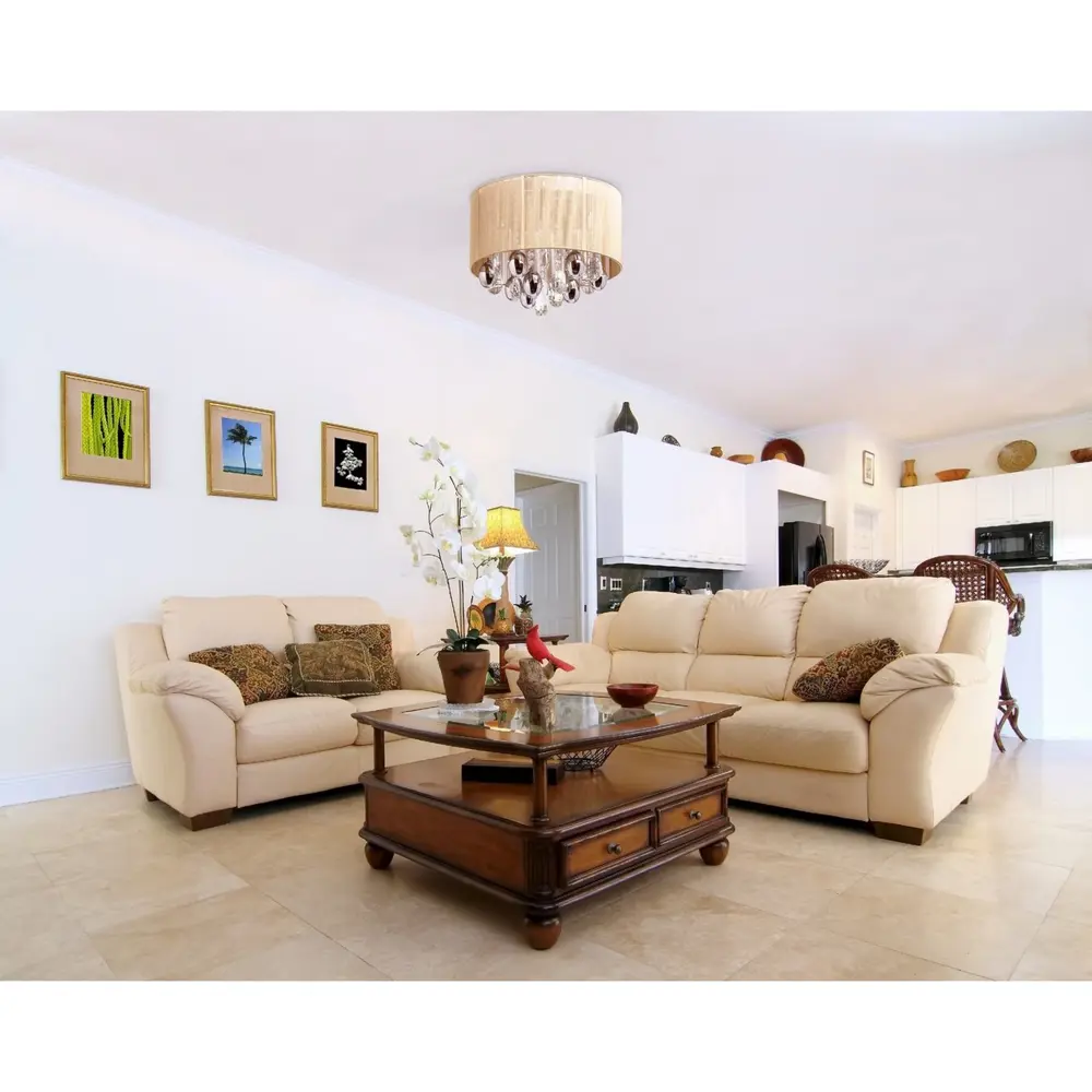 Люстра хрустальная подвесная Жаклин 5xE14x40 Вт, металл/текстиль, цвет хром/мультиколор MW-Light STLM-2017475 - Вид №9