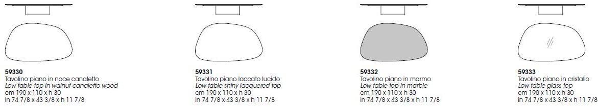 Giorgetti Журнальный столик из мрамора Galet sun-id-1480842 - Вид №2