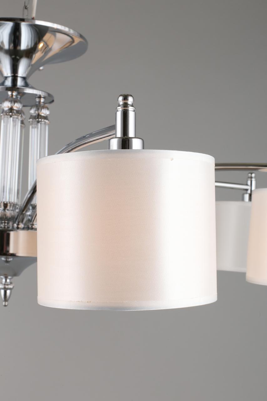 Потолочная люстра Omnilux Alghero OML-64707-12 OMNILUX ДИЗАЙНЕРСКИЕ, ALGHERO 328306 Белый;хром  - Вид №3