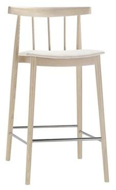 Andreu World Табурет из бука со встроенной подушкой и подставкой для ног Smile Bq0328-bq0347 - Вид №3