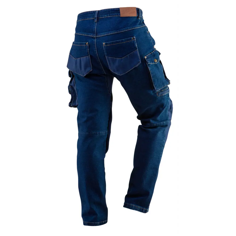 Брюки рабочие с усилением колена Neo Tools Denim синие размер XL рост 184-187 83303326 STLM-2104112  - Вид №1