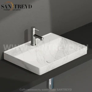 B6R62AC Встроенная раковина под столешницу прямоугольная Ceramica Globo T-EDGE