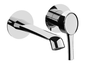 Однорычажный настенный смеситель для раковины без слива