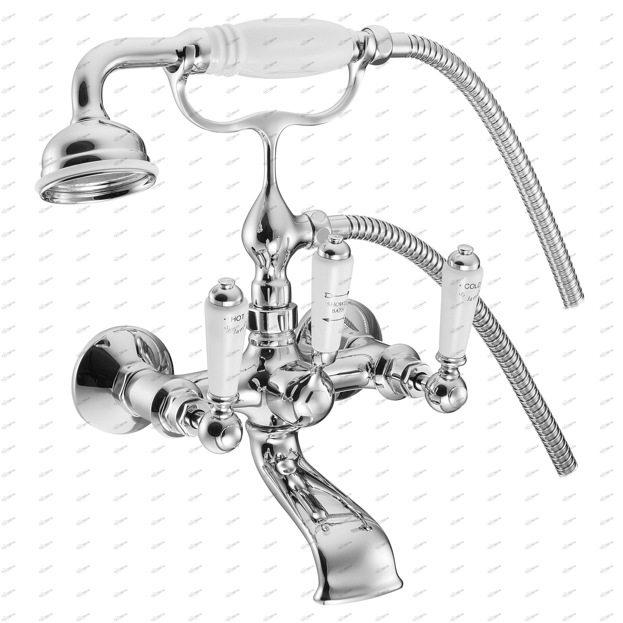 Traditional bathrooms Смеситель для ванны и душа ASCOT 1/2 " Tb321.514.nk 