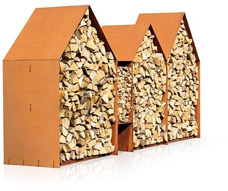 RB73 Подставка для бревен из стали Corten ™  Rb-1600  - Вид №1