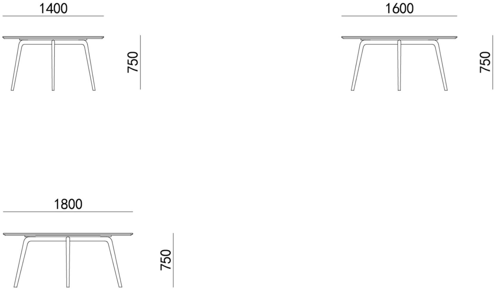 HC28 Cosmo Круглый обеденный стол из дерева Uovo 11c005 - Вид №1