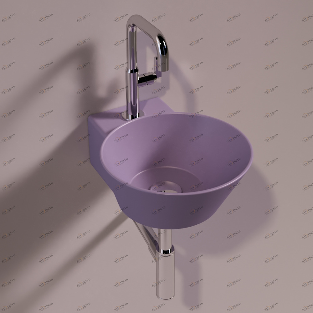 WA05PRUGNAMATT Подвесная раковина настенная круглая Simas 