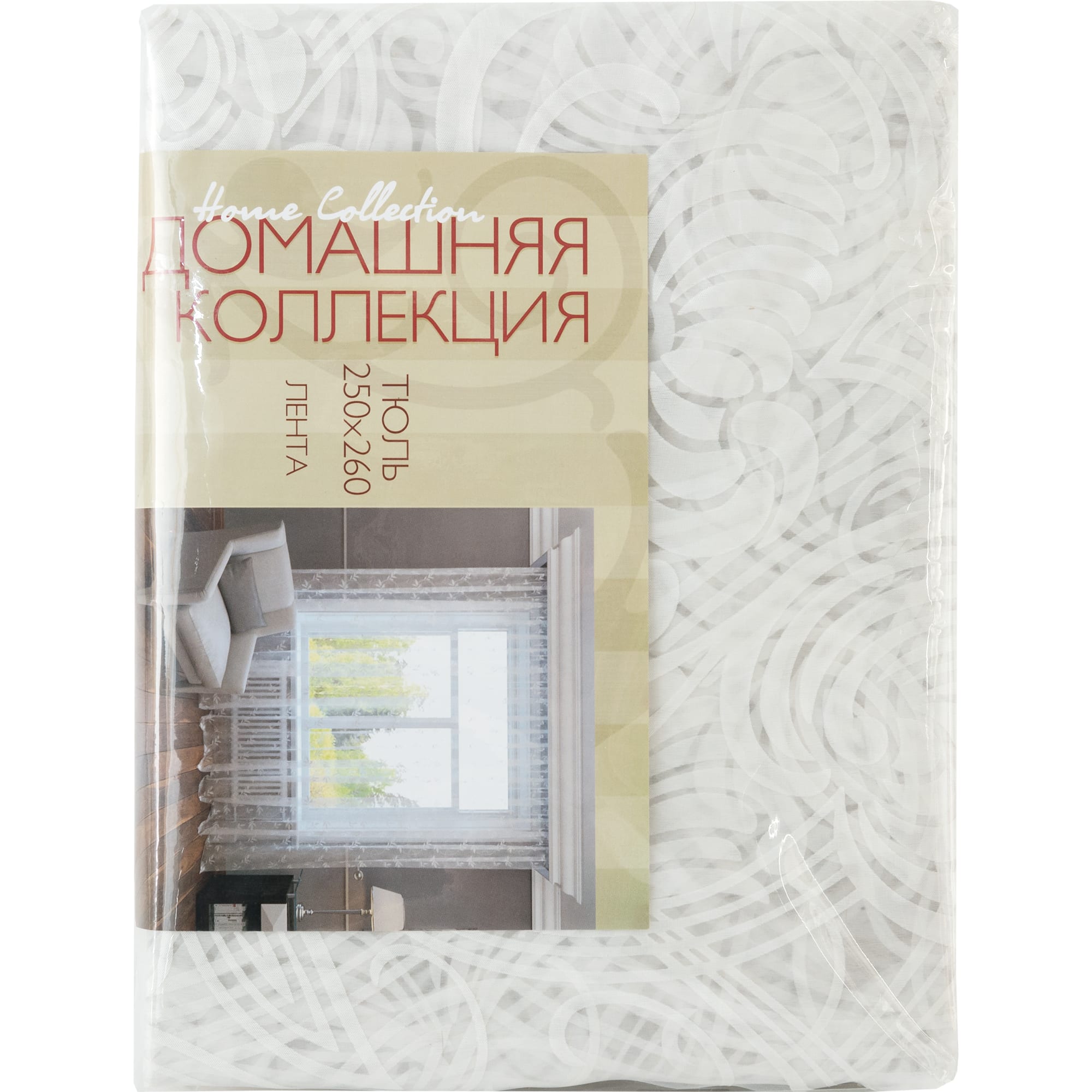 82594875 Тюль на ленте «Ирис» 250x260 см цвет экрю Santreyd  - Вид №6