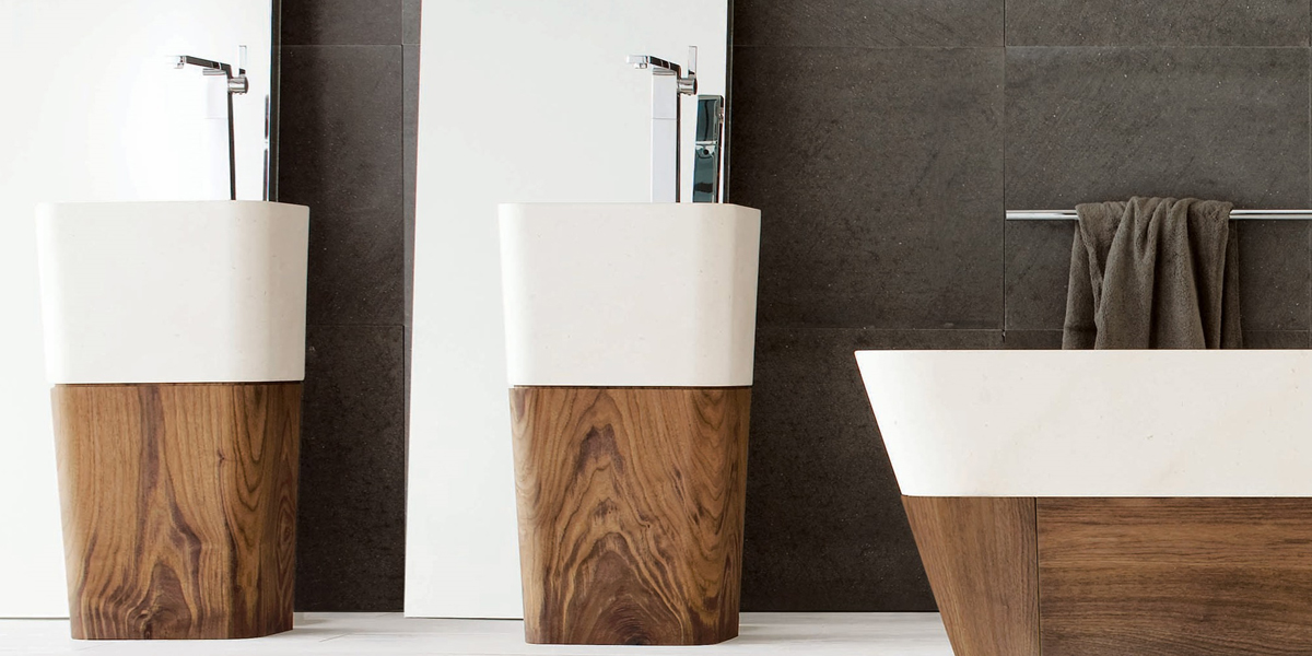 БАЗА ДЛЯ РАКОВИНЫ ИЗ ДЕРЕВА DUO 40Х50 СМ Neutra Design BLMR - Вид №1