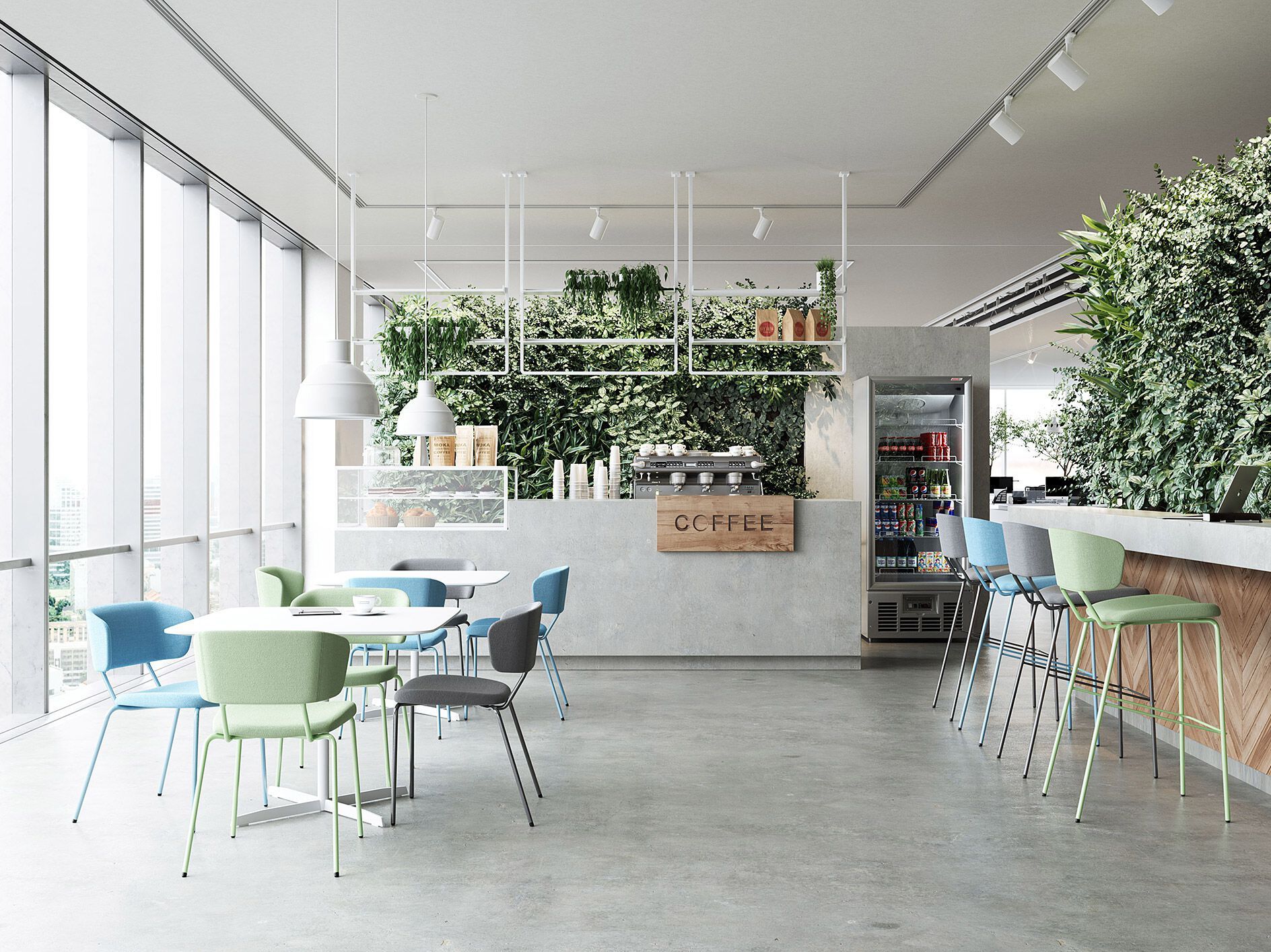 Высокий тканевый стул со спинкой с подставкой для ног LD Seating Flexi Chair ARCH-00038958 - Вид №1