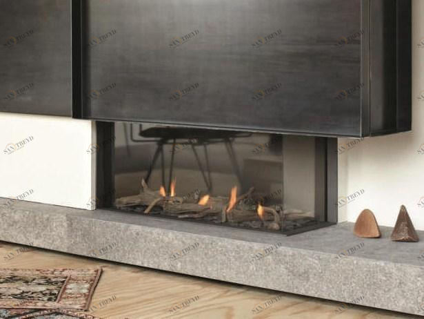 Stûv Угловой газовый камин с панорамным остеклением Tulp sun-id-1367174