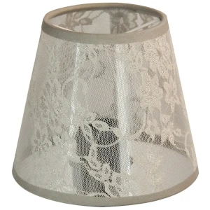 Абажур A lace grey, клипса, цвет серый