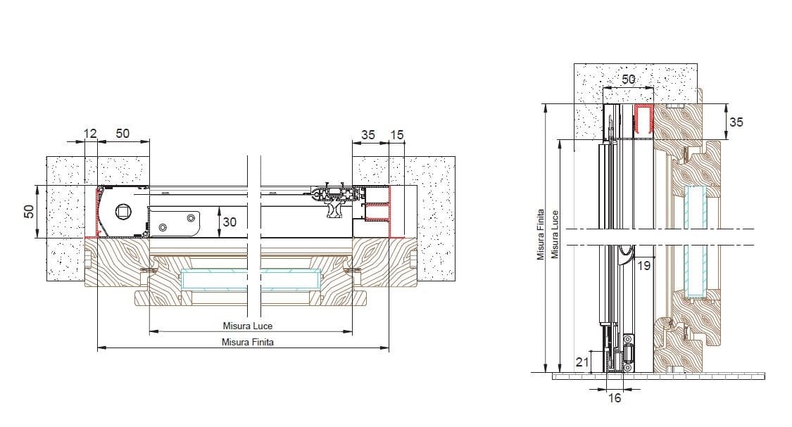 Боковая встраиваемая москитная сетка Mv Line москитные сетки-встраиваемые сбоку ARCH-00009567 - Вид №1