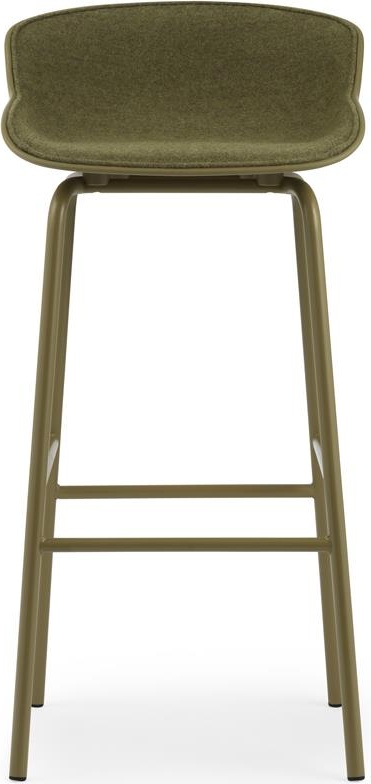 604079 Барный стул 75 см, обивка передней части, сталь Olive / Synergy Normann Copenhagen Hyg  - Вид №1