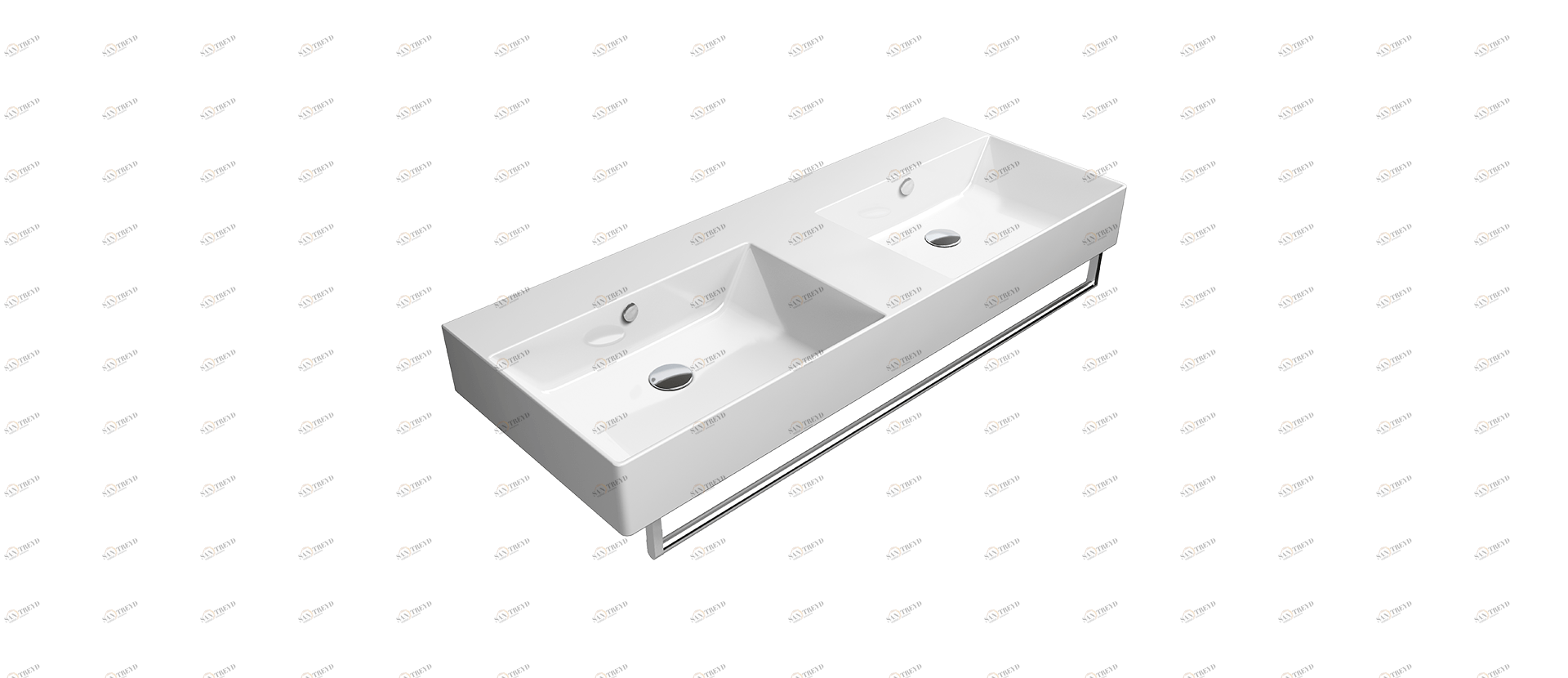 9425111 Подвесная раковина настенная овальная GSI ceramica  белая 