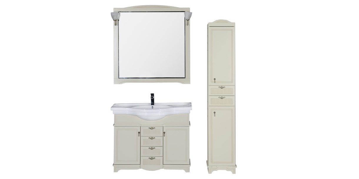 Комплект мебели Aquanet Луис 110 бежевый 00173198 - Вид №1