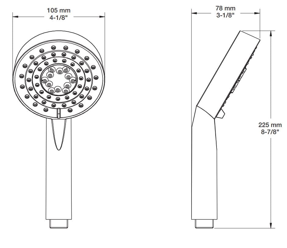 Ручной душ с 3 струями BARIL DOU-2566-03 ARCH-00126773 - Вид №2