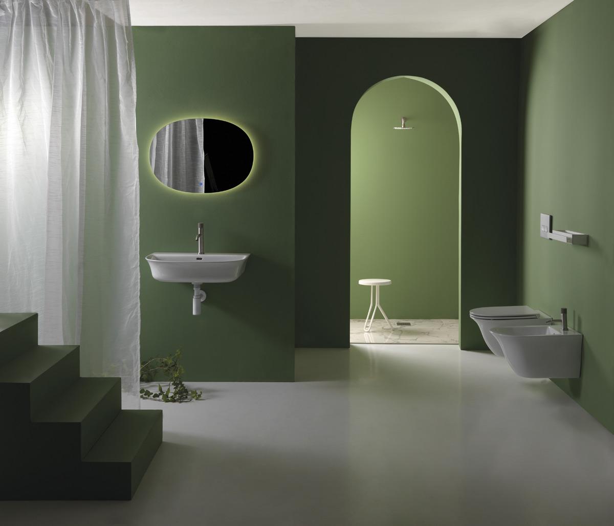 FLLAVBW8015 Подвесная раковина настенная GSG CERAMIC Flut - Вид №1