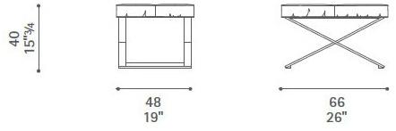 Poltrona Frau Подставка для ног из кожи La collezione - divani e poltrone sun-id-1386936 - Вид №2