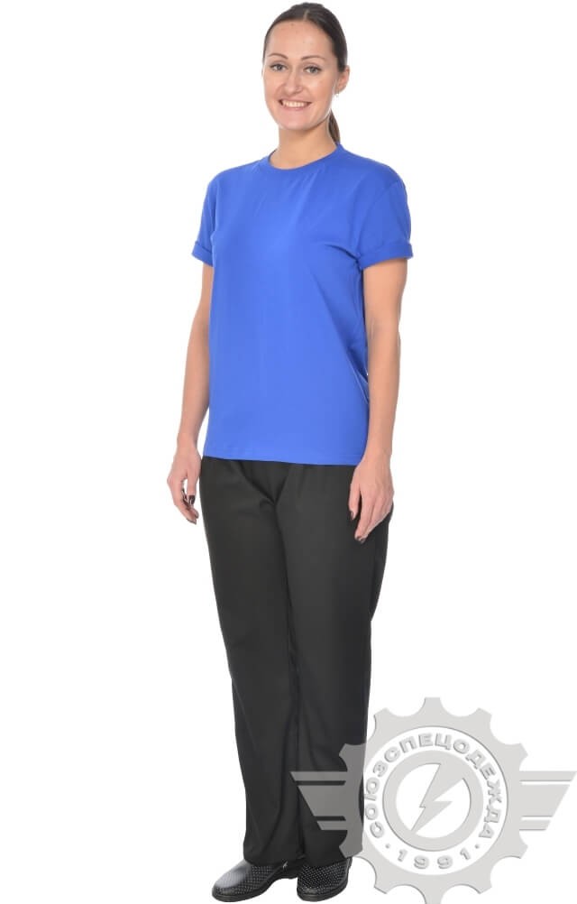 61089 Футболка "Престиж" василек  Одежда для официантов  размер XXL (54) Спецодежда  - Вид №10