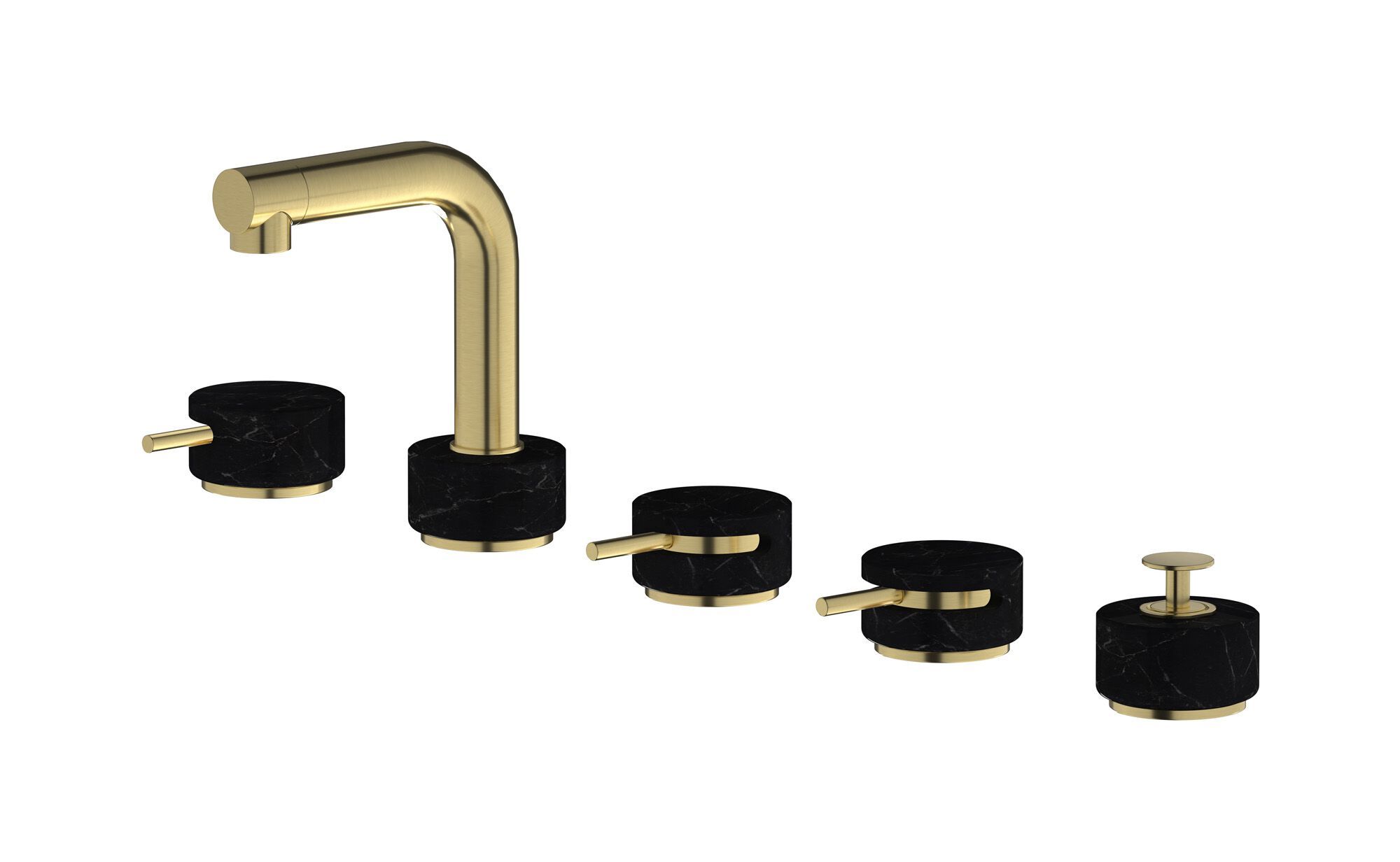 Смеситель для ванны с 5 отверстиями IB мрамор + мрамор Elle ARCH-00085878 - Вид №6