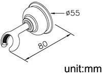 JUSTIME Подставка для ручного душа Classik 7703-9c-80cp - Вид №1