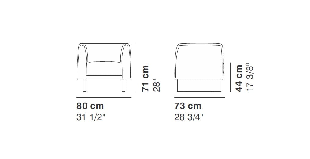 Тканевое кресло La Cividina Tailor ARCH-00141766 - Вид №2