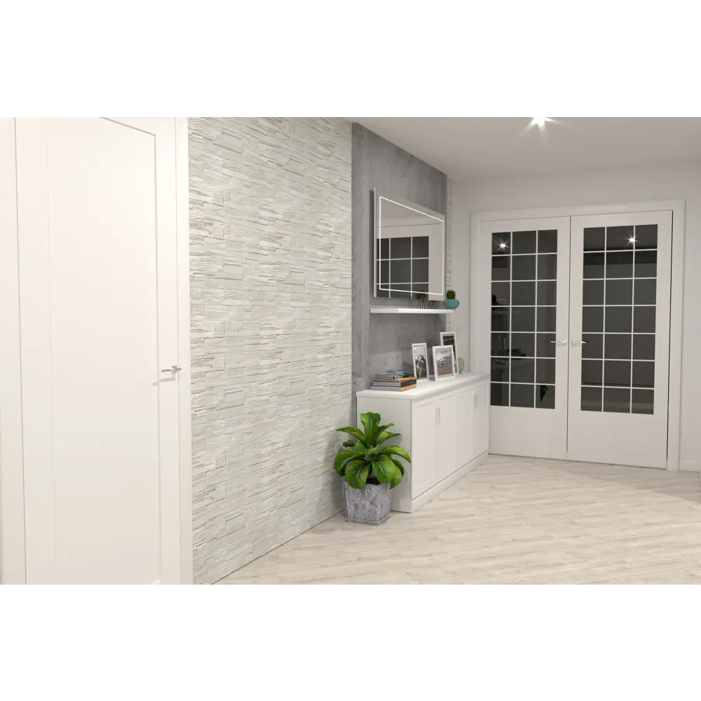 Камень искусственный Monte Alba Вуд Стоун белый 0.55 м² STLM-2035746 - Вид №1