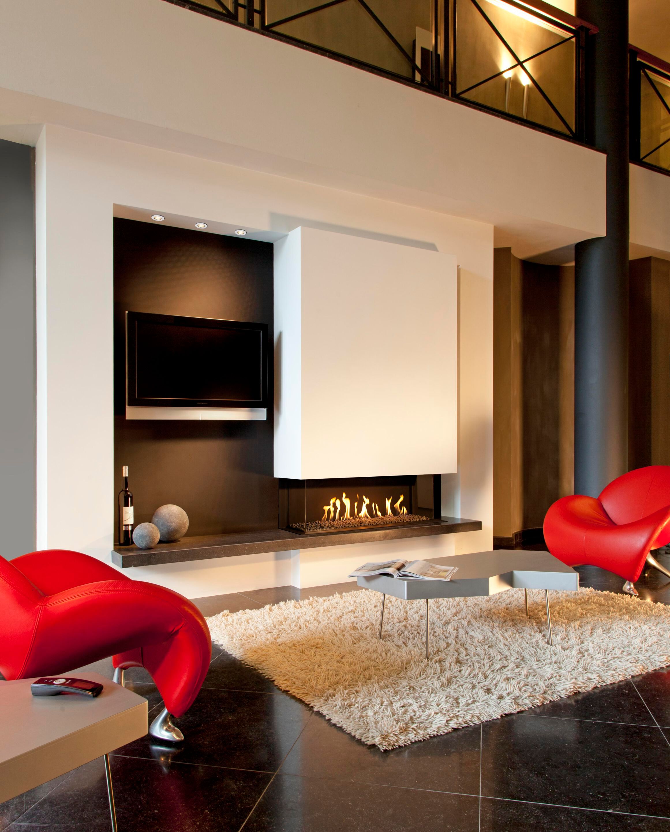 Настенный газовый камин с тройным фасадом KALFIRE G110/37S ARCH-00106949 - Вид №1