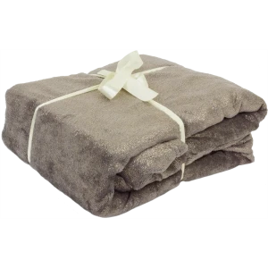 Плед «Gold», 180х200 см, фланель, цвет антрацит