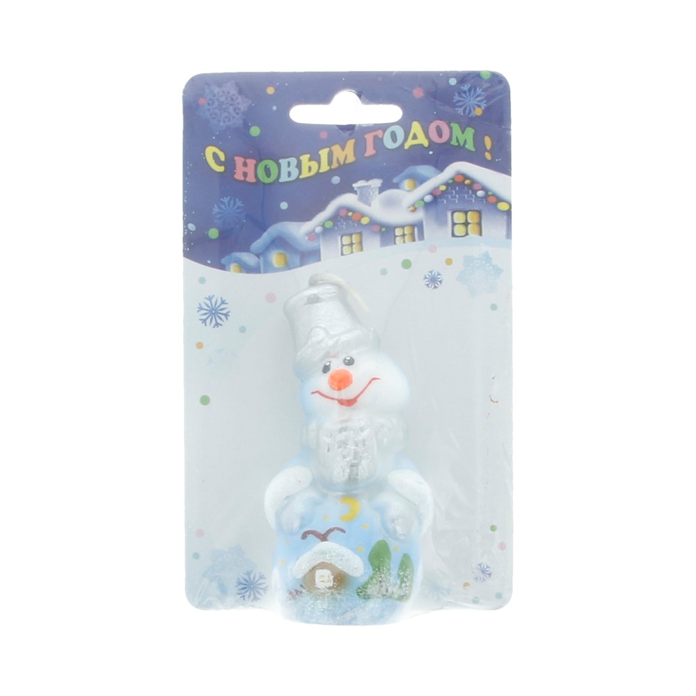 1498 Свеча новогодняя 3 "Снеговик" Santreyd 