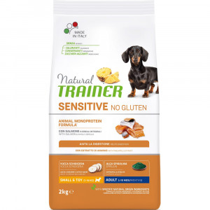 ПР0059550 Корм для собак TRAINER Natural Sensitive без глютена для мелких пород, лосось сух. 2кг NATURAL TRAINER