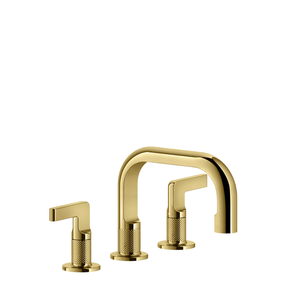 Группа умывальников 58012 246 Gessi Inciso ЗОЛОТОЙ PVD 58012246