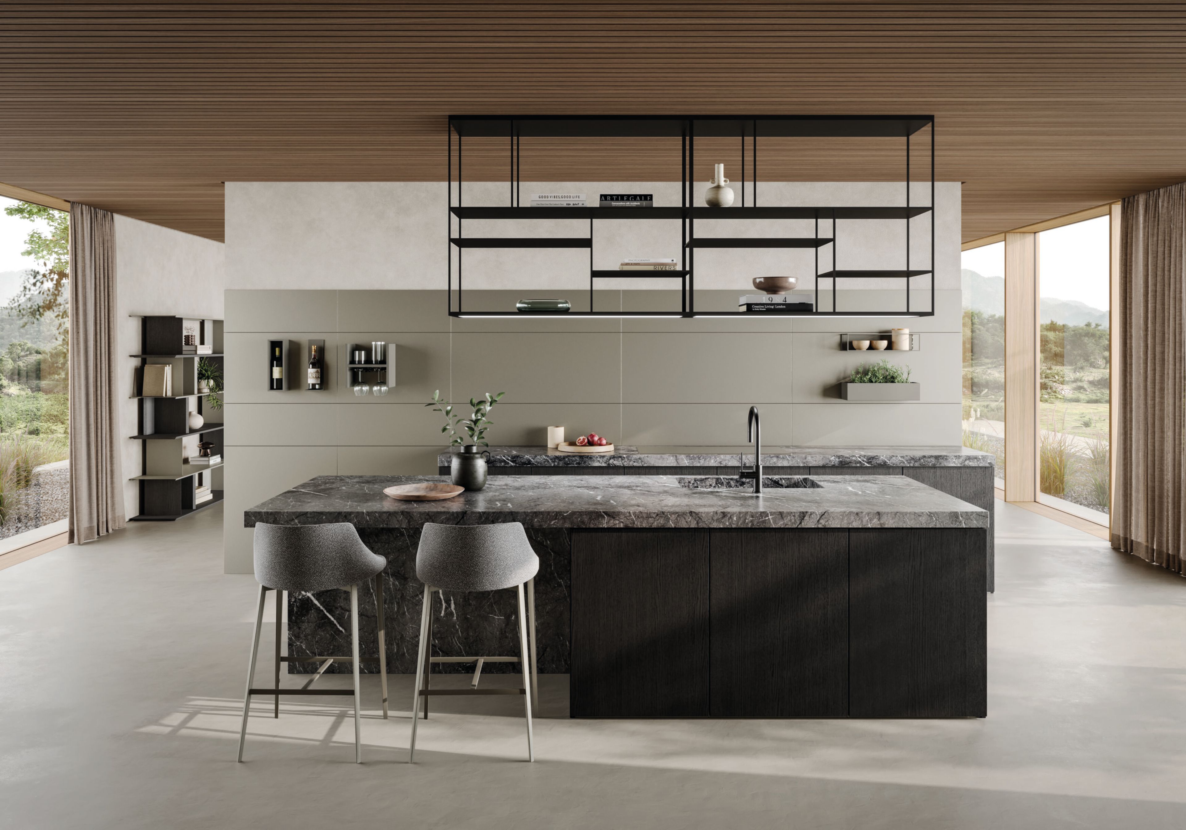 Книжный шкаф, подвешенный на день Ronda Design Levia ARCH-00040648 - Вид №1