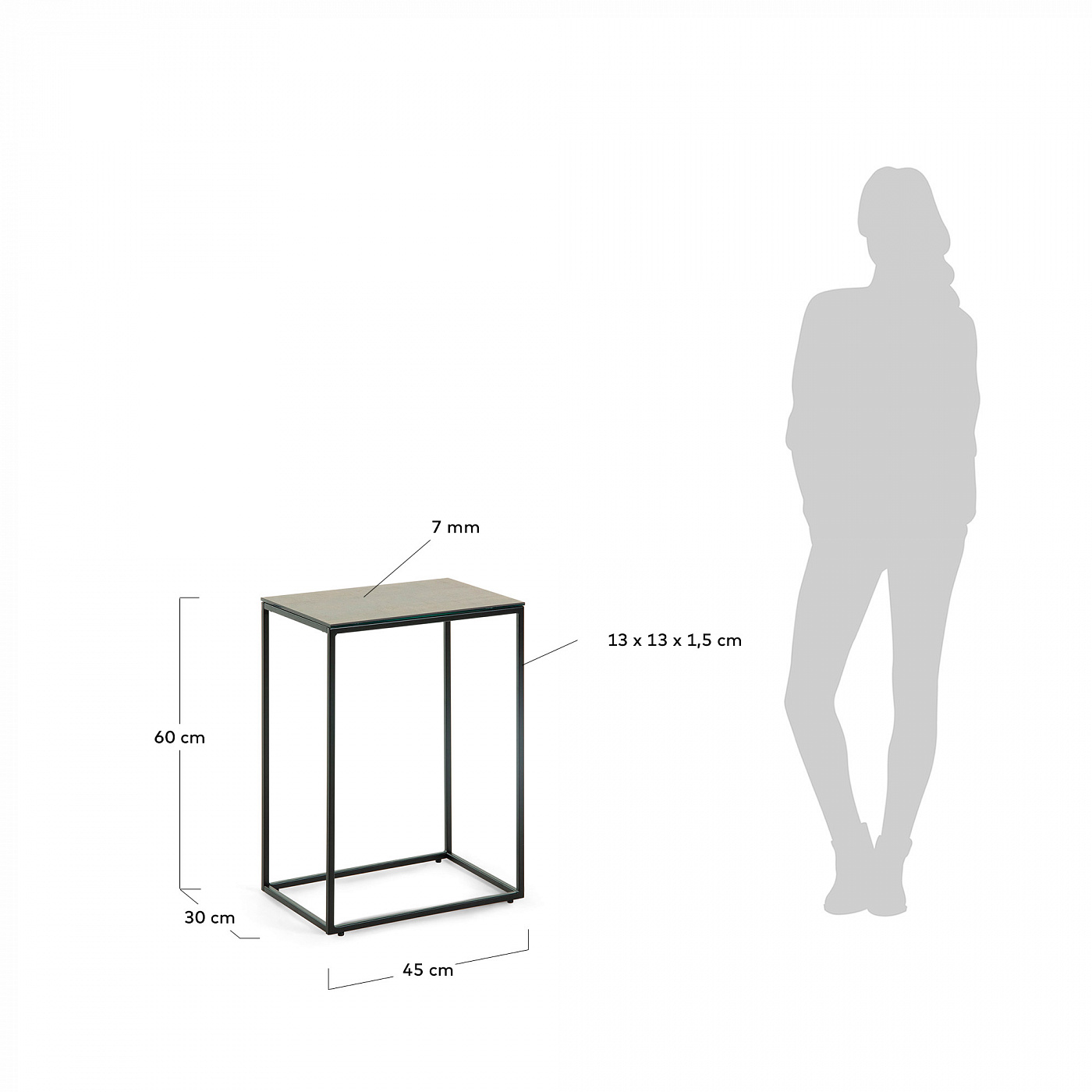 068938 Приставной стол La Forma Rewena  - Вид №1