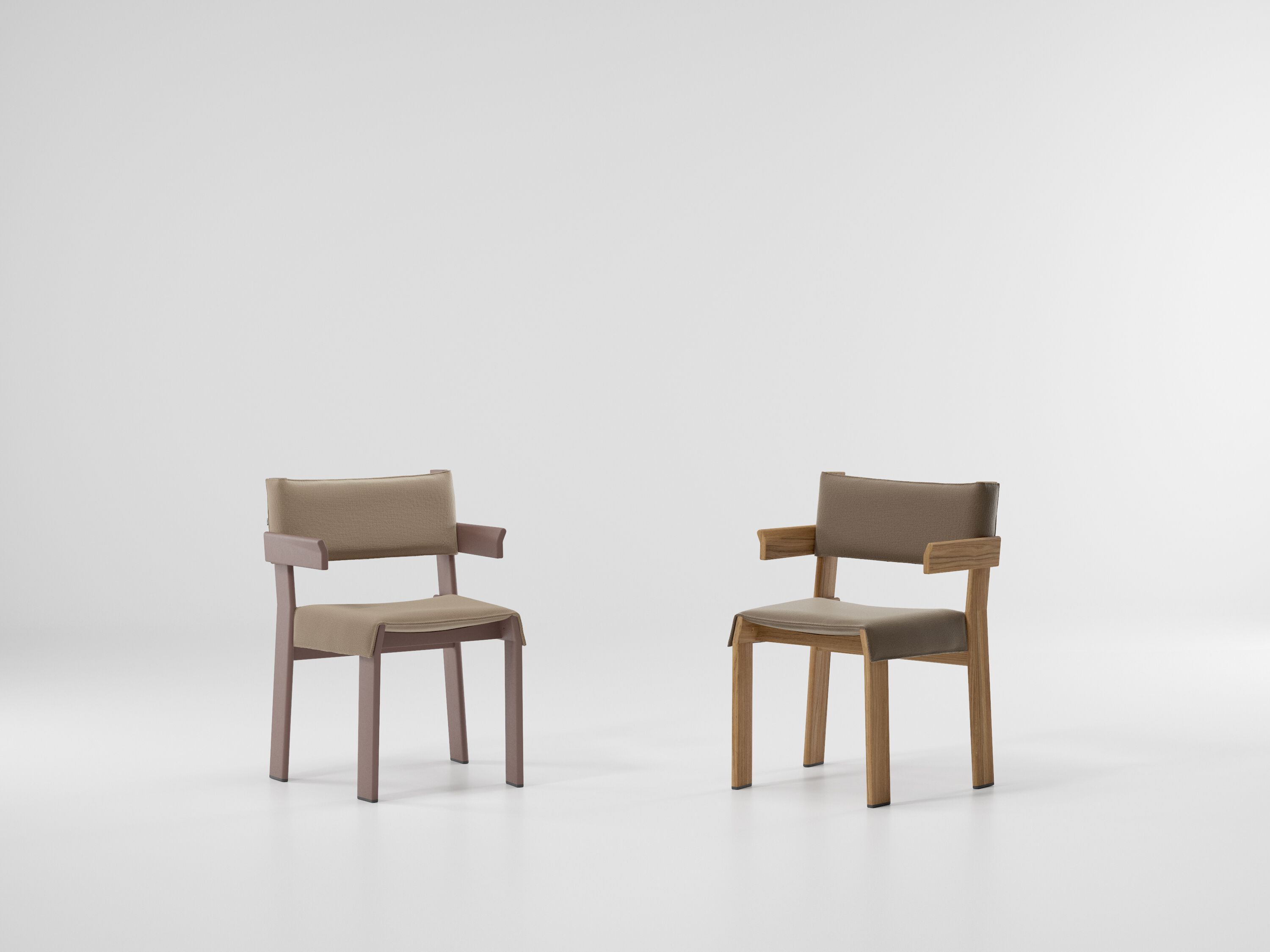 Алюминиевый стул с подлокотниками Kettal группа ARCH-00019928