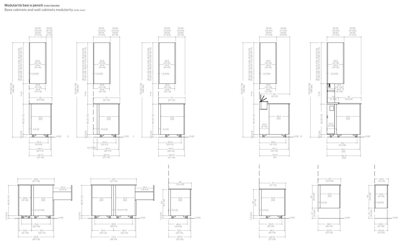 Линейная секционная кухня ERNESTOMEDA ARCH-00110141 - Вид №2