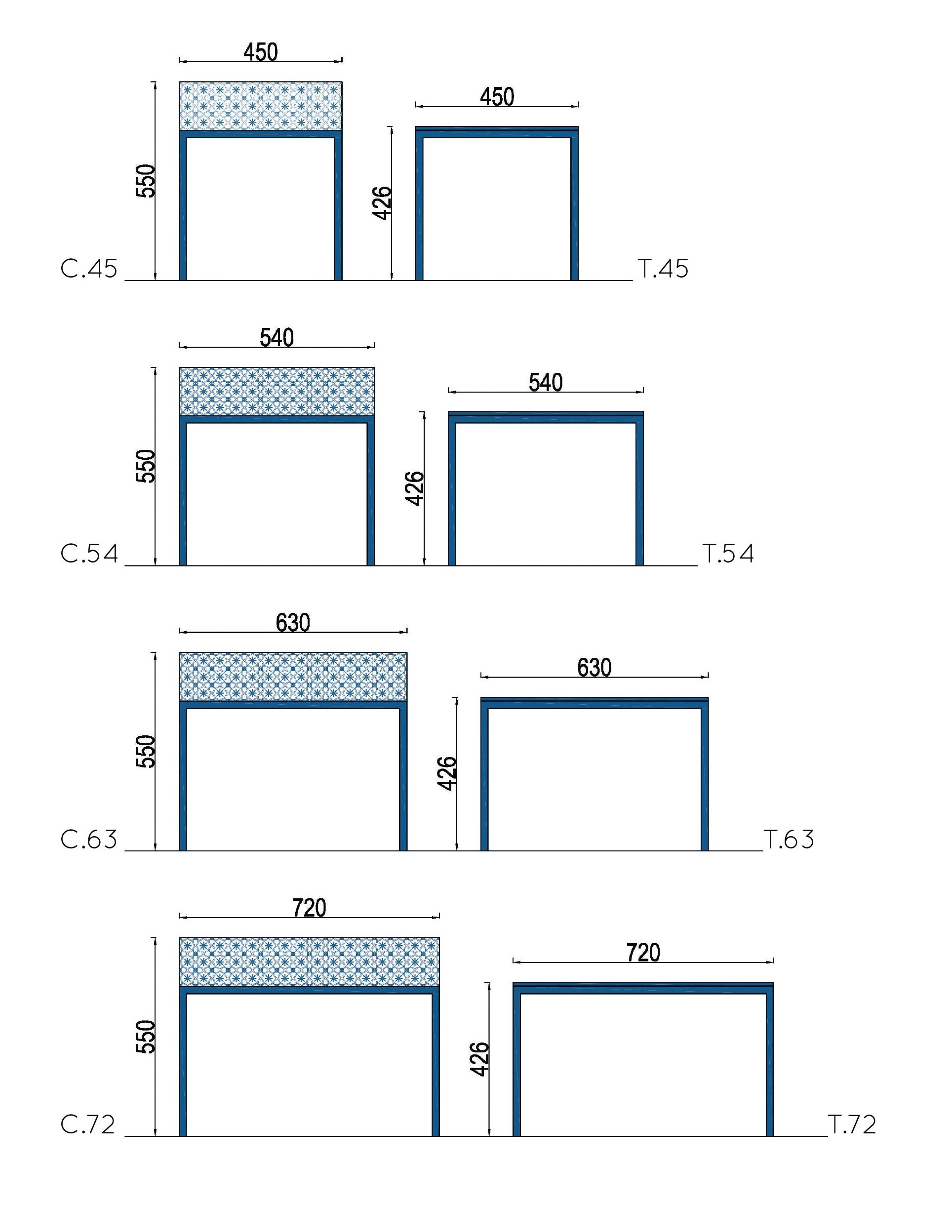 Тумбочка с ящиками Barba design ARCH-00115891 - Вид №4