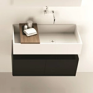 Moma Design Тумба подвесная с 2 ящиками 1000 Emotion350/ 2 черный матовый