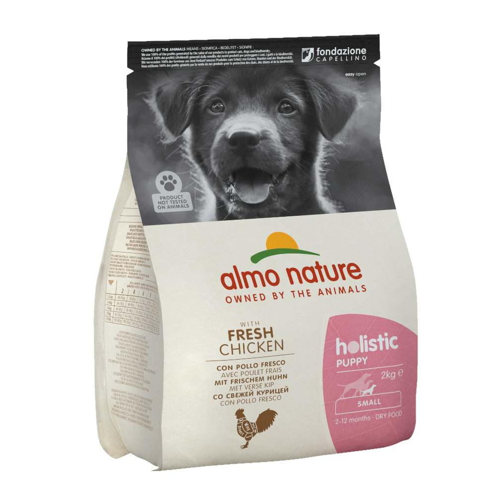 ПР0059765 Корм для щенков Holistic-XS-S-Puppy для малых пород, курица сух. 2кг Almo Nature 