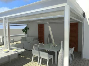 CAGIS Пергола из нержавеющей стали со сдвижной крышкой